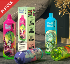 RandM Tornado Dispositivo vape pod 9000 1 pieza versión 1 hielo azul J6Z0138 RandM Vape Flavors