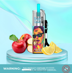 RandM Tornado Dispositivo vapeador con control de flujo de aire 10000 plus 1 ud. manzana roja limón J6Z080 Fumot RandM Vape