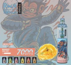 RandM Tornado Dispositivo vapeador con control de flujo de aire 7000 1 ud. mango en hielo J6Z0170 Fumot RandM Vape