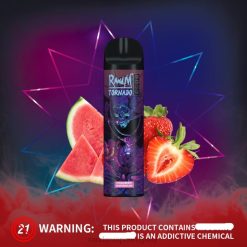 RandM Tornado Dispositivo vapeador con control de flujo de aire 8000 1 ud. sandia fresa J6Z0238 RandM Vape Flavors